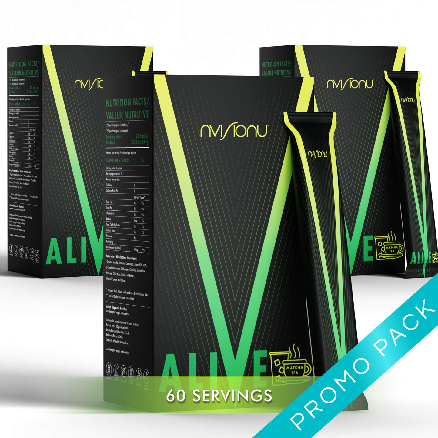 Alive Matcha Pack 3 Boxes