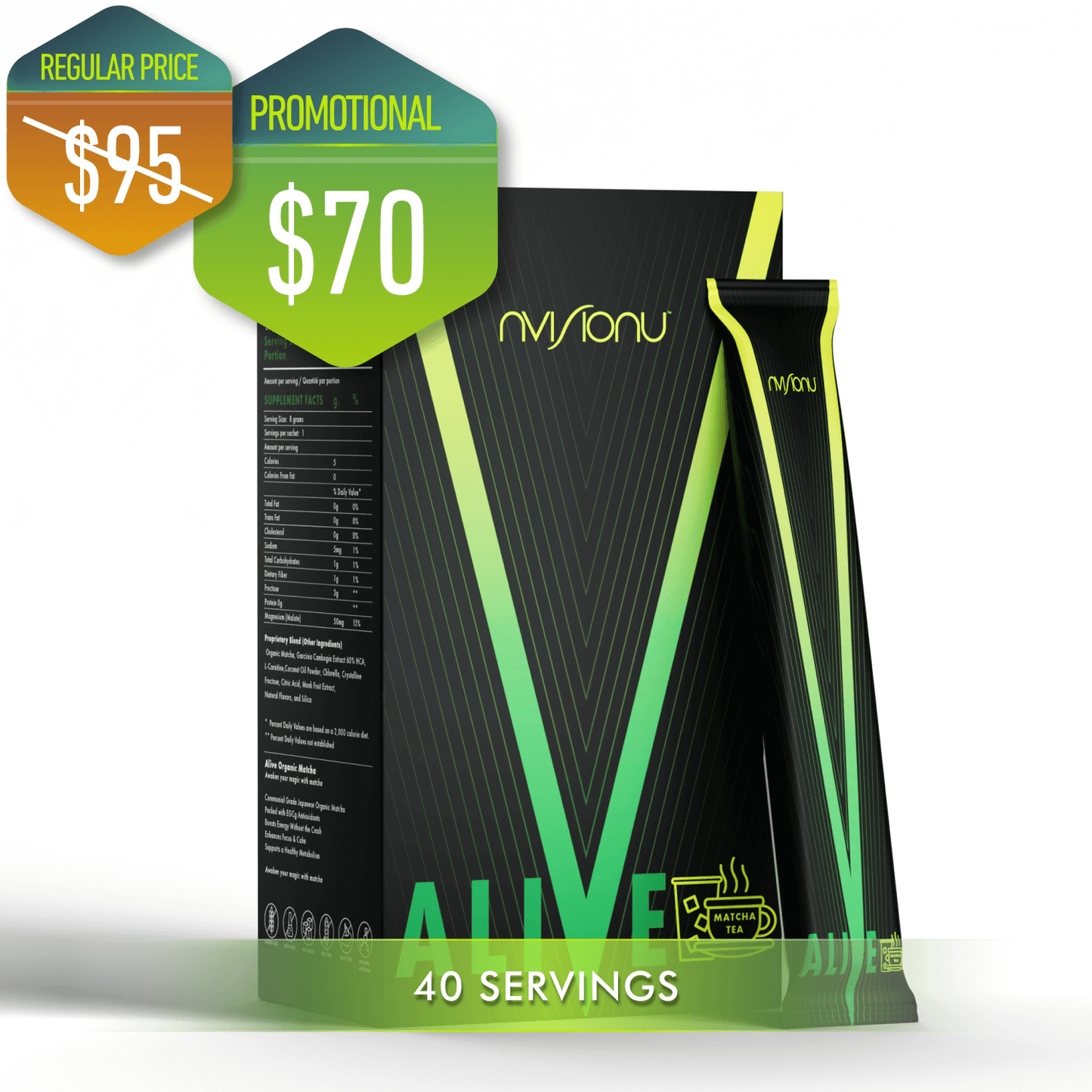 Alive Organic Matcha 2 Boxes