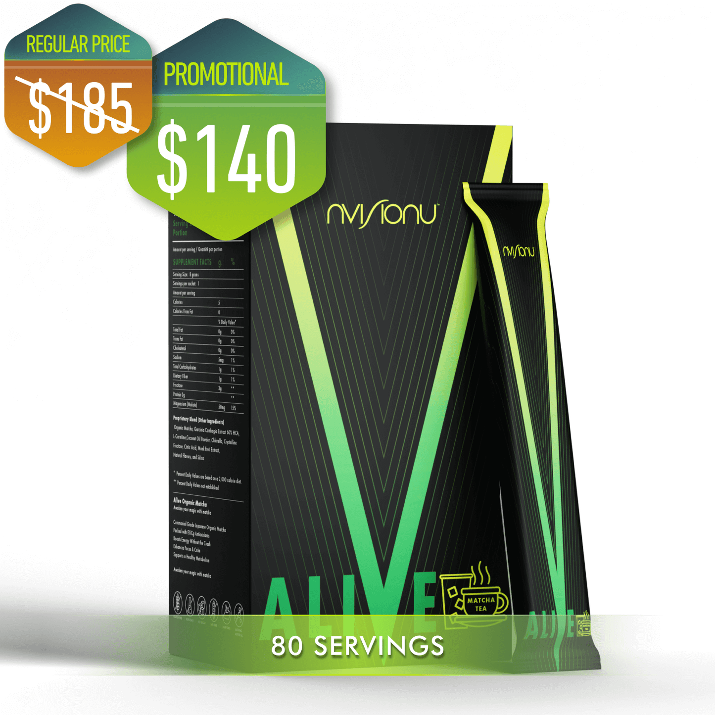 Alive Organic Matcha 4 Boxes