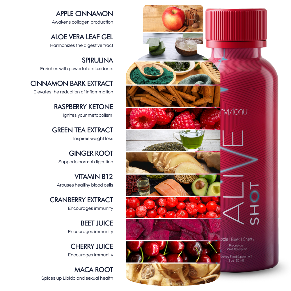 30 Shots of Alive: 10 AC, 10 ABC & 10 Liquid Collagen