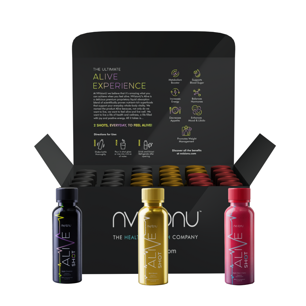 30 Shots of Alive: 10 AC, 10 ABC & 10 Liquid Collagen